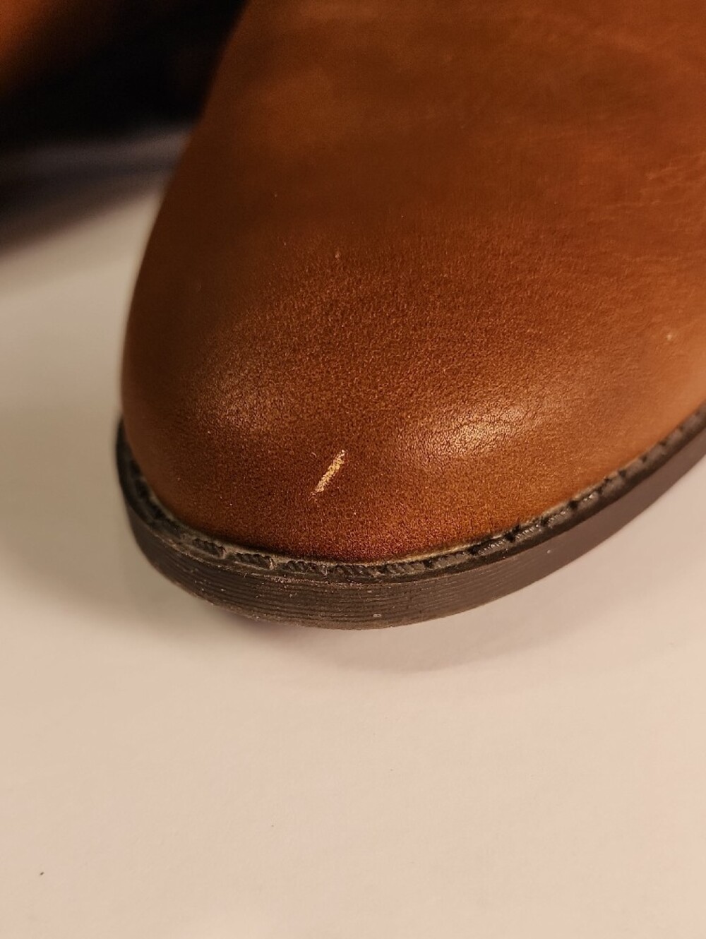 Women's Brown Leather Ankle Boot With Side Zipper From Macy's Journee Collection - Picture 2 of 7
